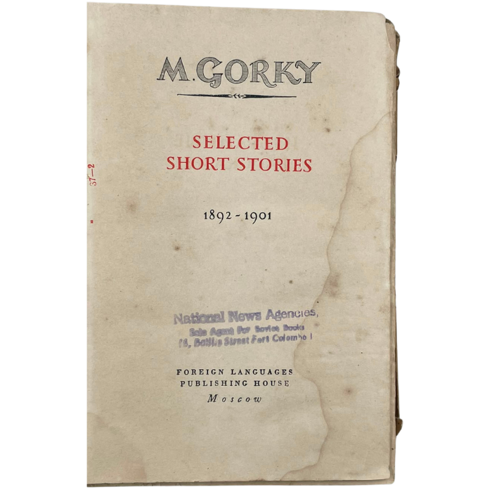 Selected Short Stories (1892-1901)