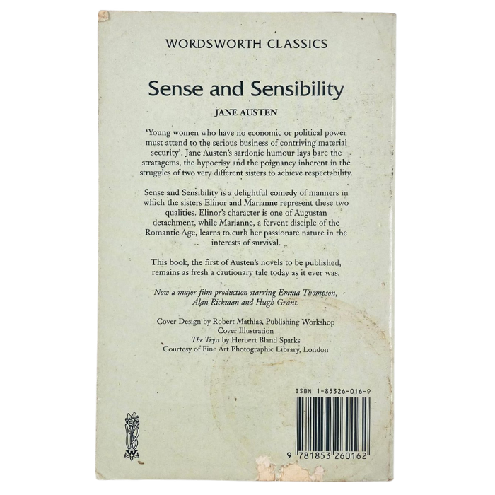 Sense and Sensibility (Wordsworth Classics)