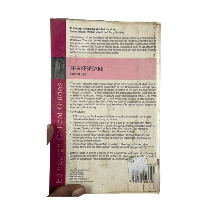 Shakespeare (Edinburgh Critical Guides)