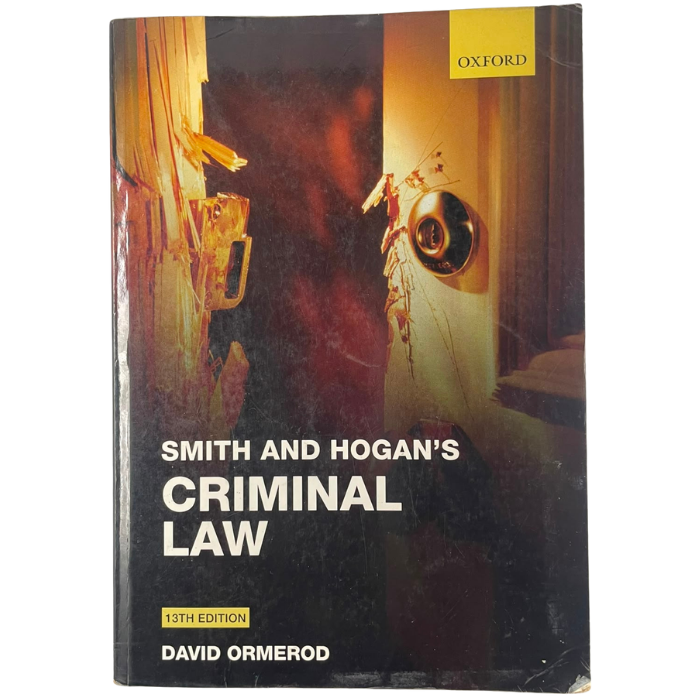 Smith and Hogan's Criminal Law (13th Edition)
