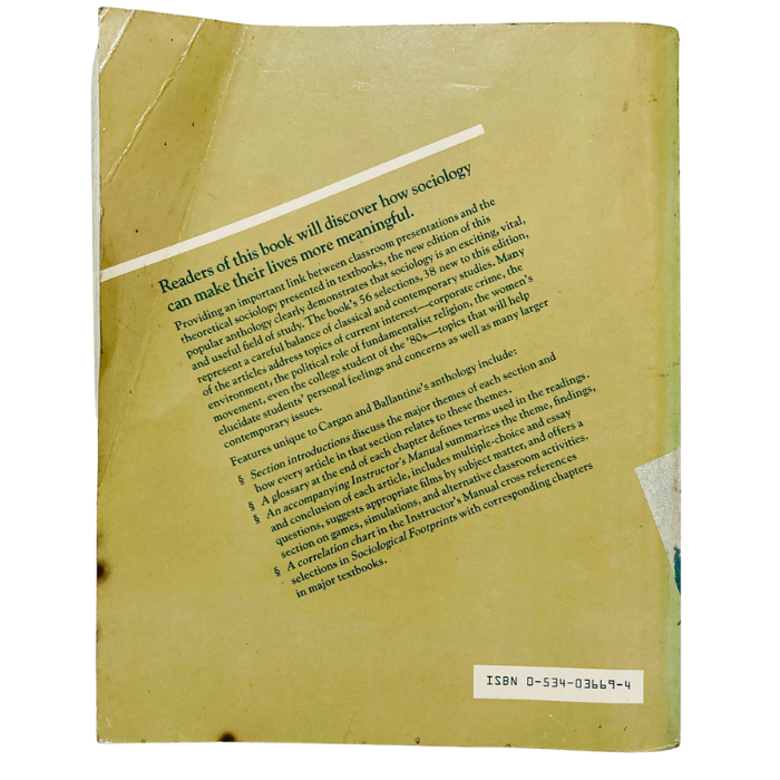 Sociological Footprints: Introductory Readings in Sociology