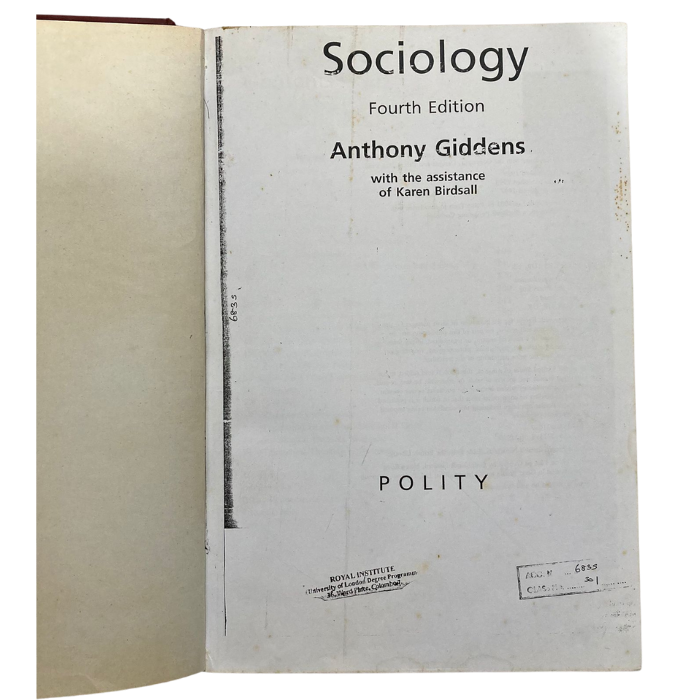 Sociology (Fourth Edition)