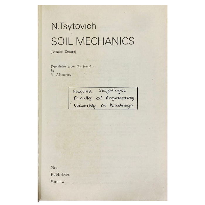 Soil Mechanics