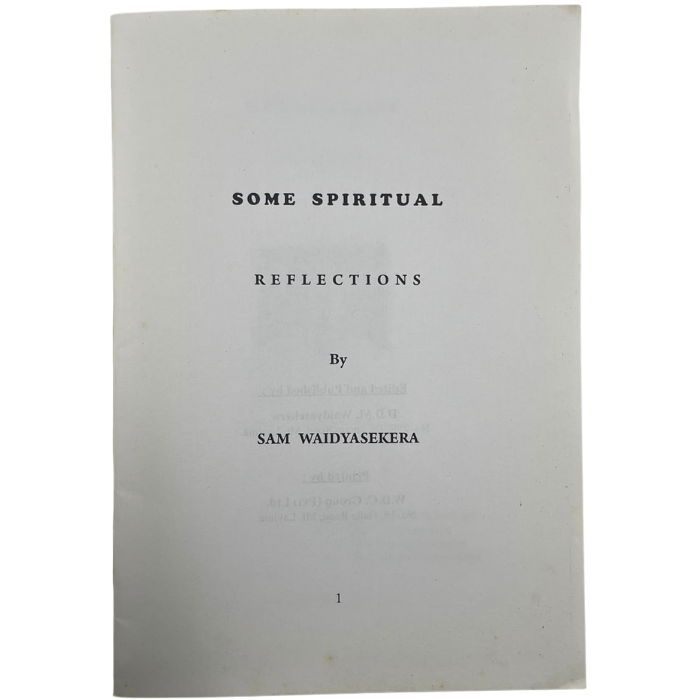 Some Spiritual Reflections