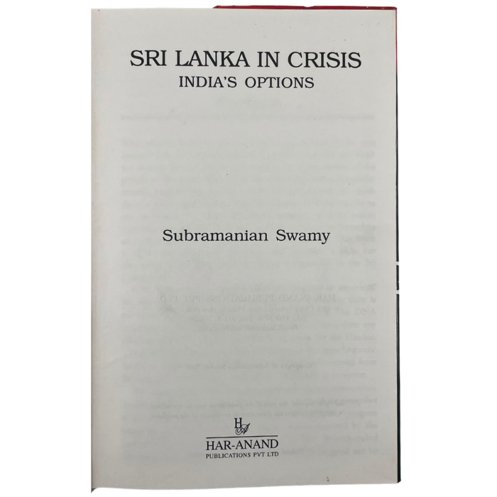 Sri Lanka in Crisis: India's Options