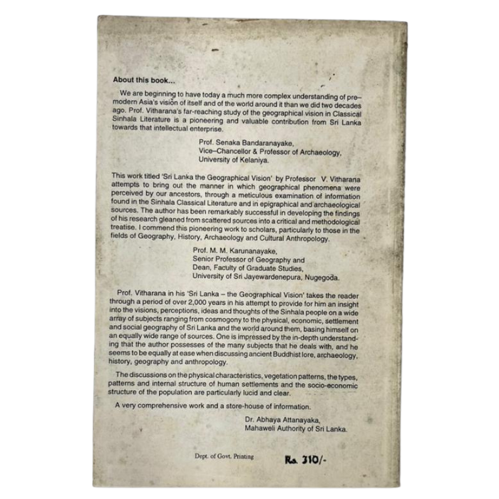 Sri Lanka – the Geographical Vision