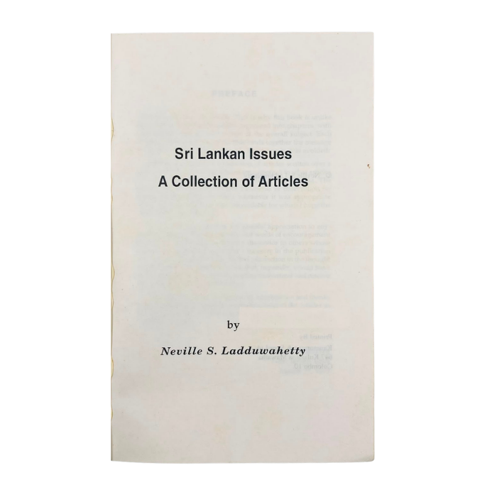 Sri Lankan Issues: A Collection of Articles