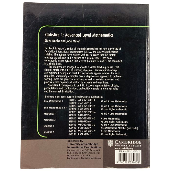 Statistics 1 (Advanced Level Mathematics)