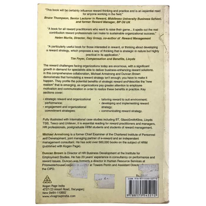 Strategic Reward: Implementing more effective reward management