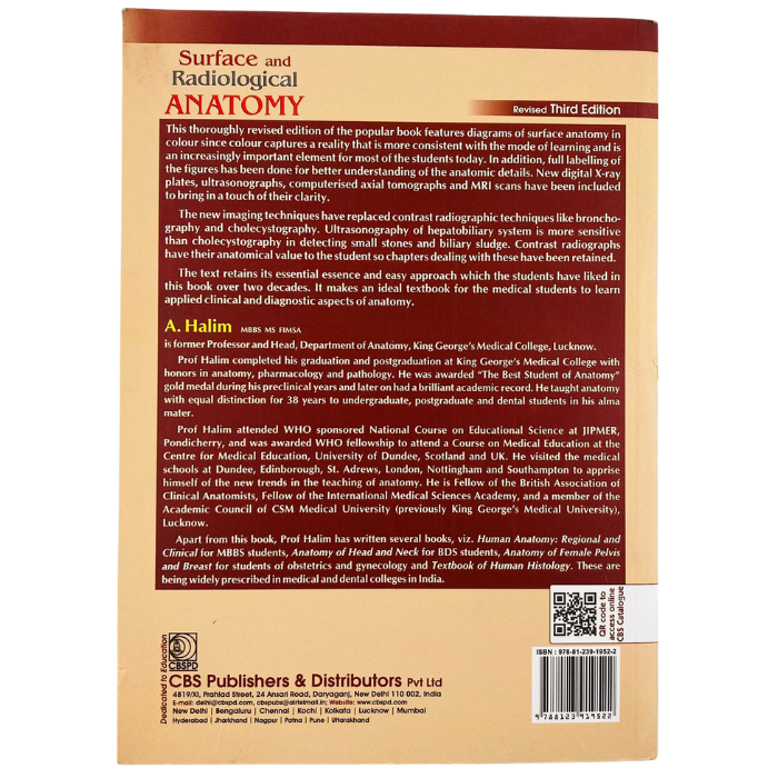 Surface and Radiological Anatomy (3rd Ed.)
