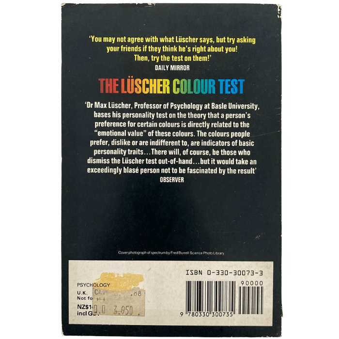 THE LUSCHER COLOUR TEST