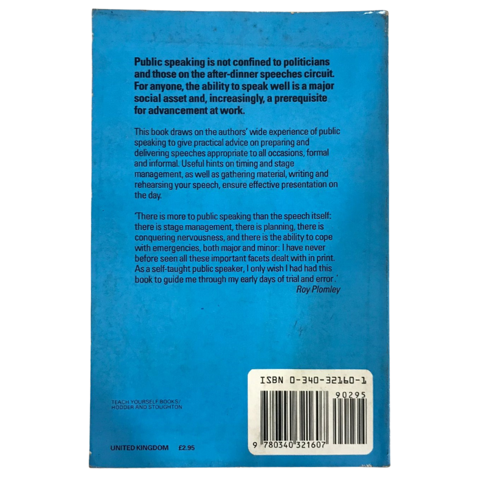 Teach Yourself Public Speaking