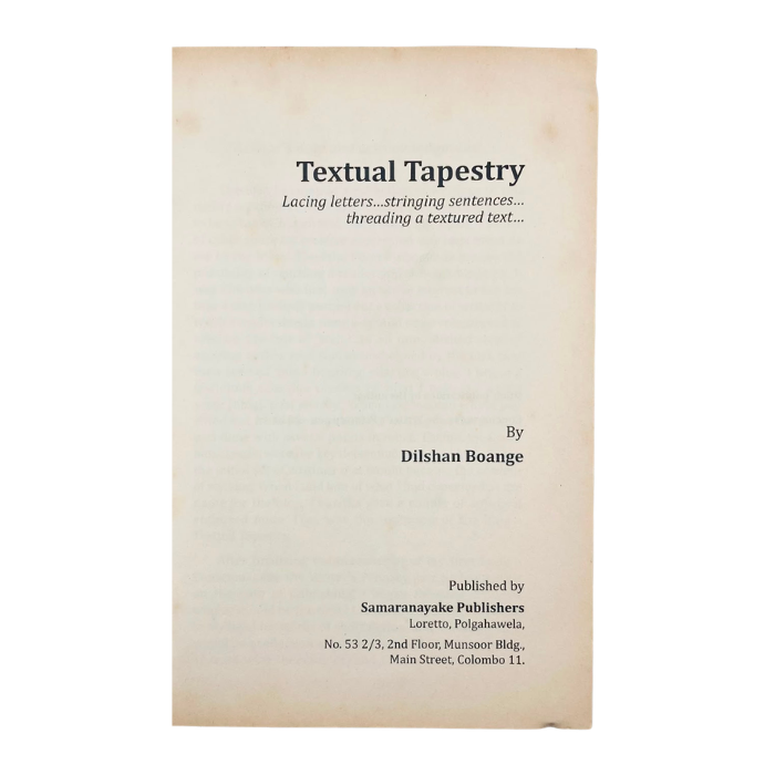 Textual Tapestry