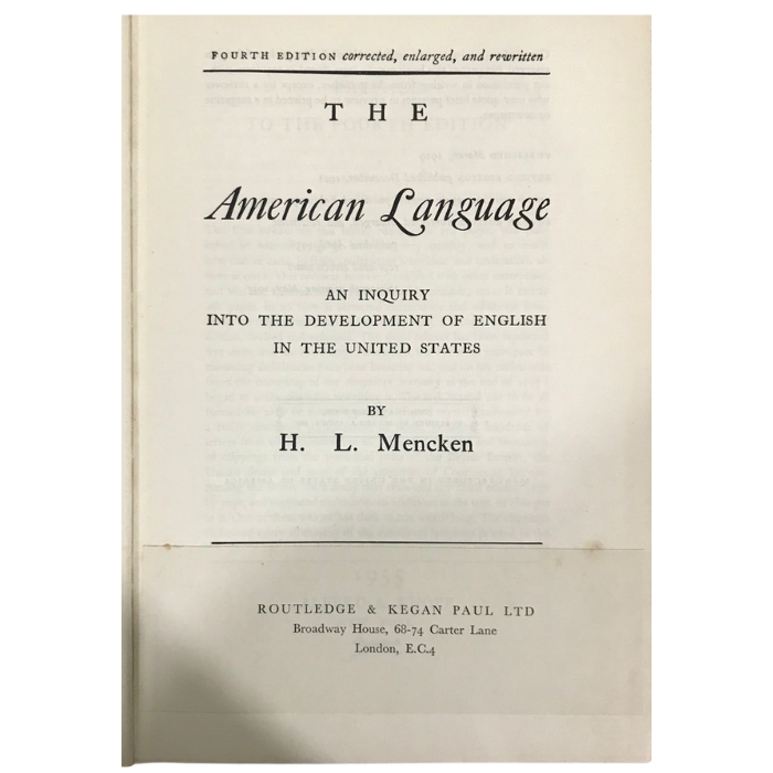 The American Language
