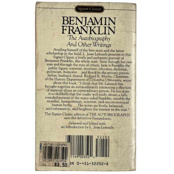 The Autobiography  and Other Writings