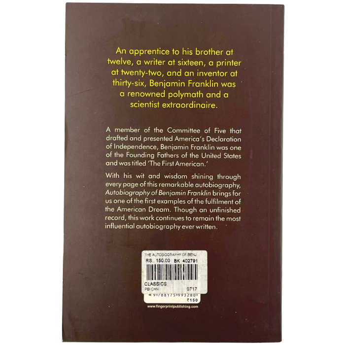 The Autobiography of Benjamin Franklin