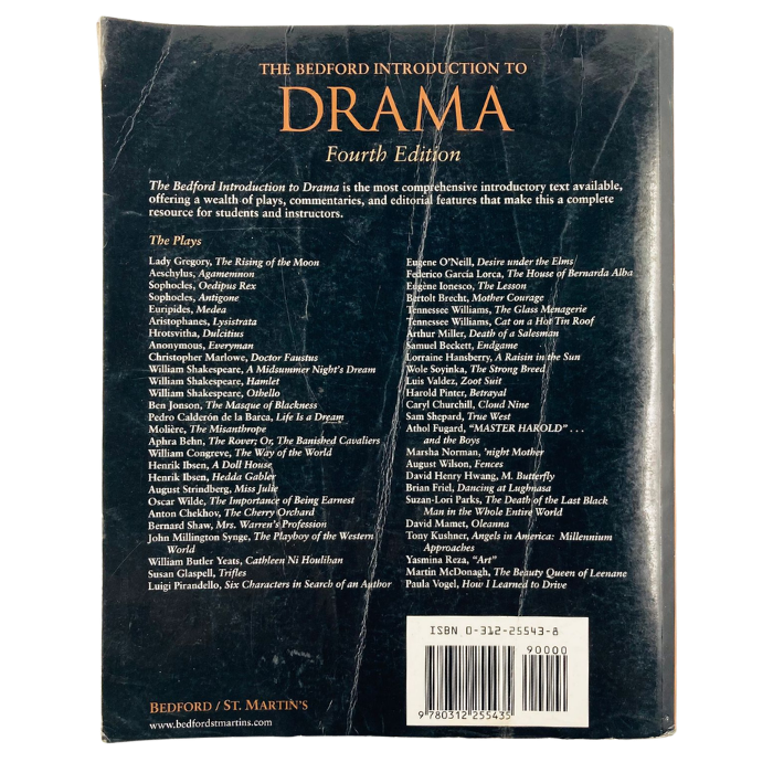 The Bedford Introduction to Drama