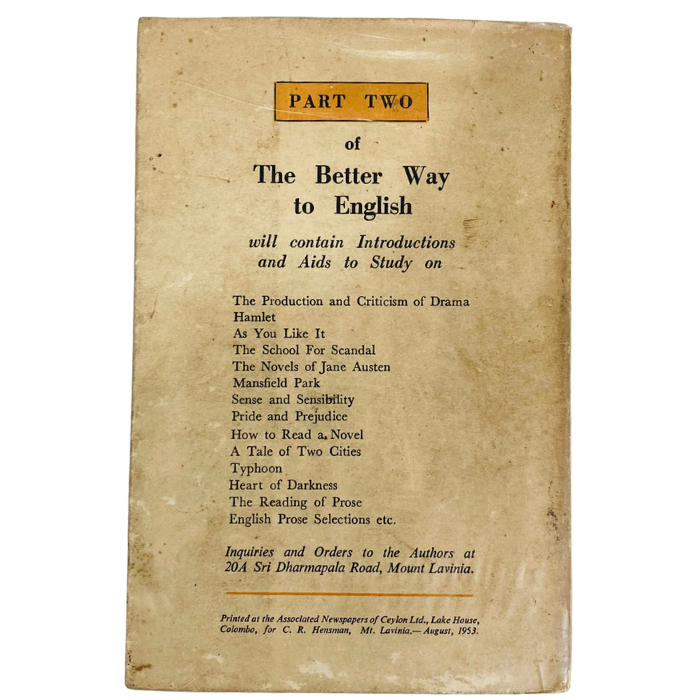 The Better Way to English - Part One (Poetry)