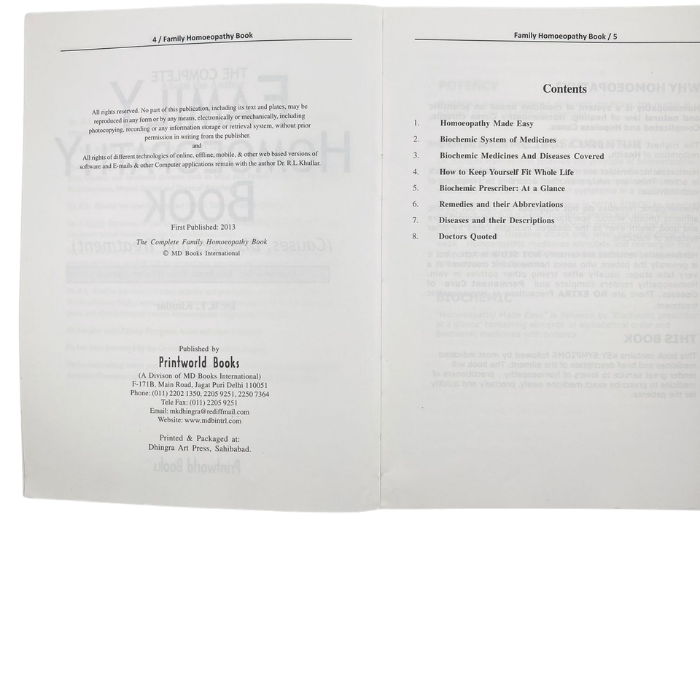 The Complete Family Homoeopathy Book