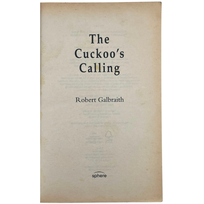 The Cuckoo's Calling 