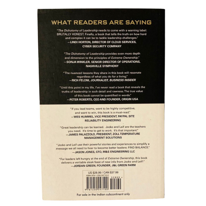 The Dichotomy of Leadership