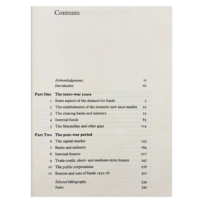 The Finance of British Industry  1918-1976