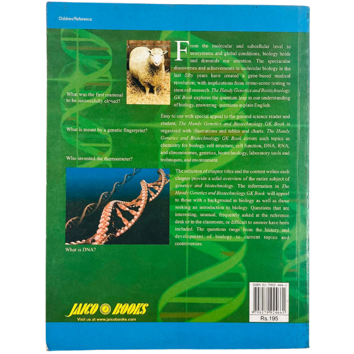 The Handy Genetics and Biotechnology GK Book