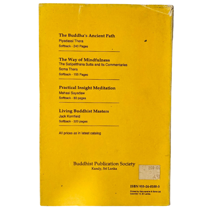 The Heart of Buddhist Meditation