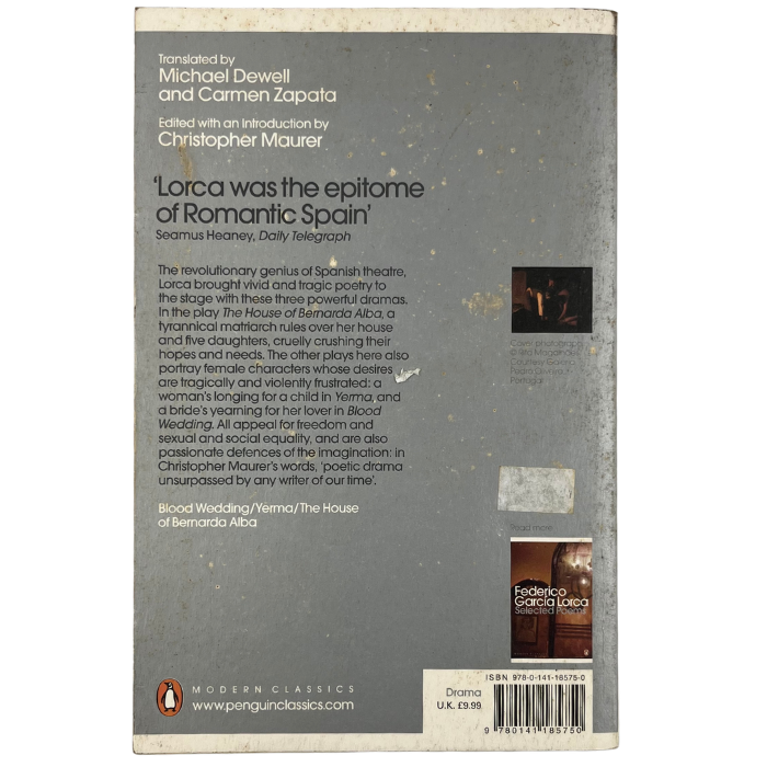 The House of Bernarda Alba (and other plays)