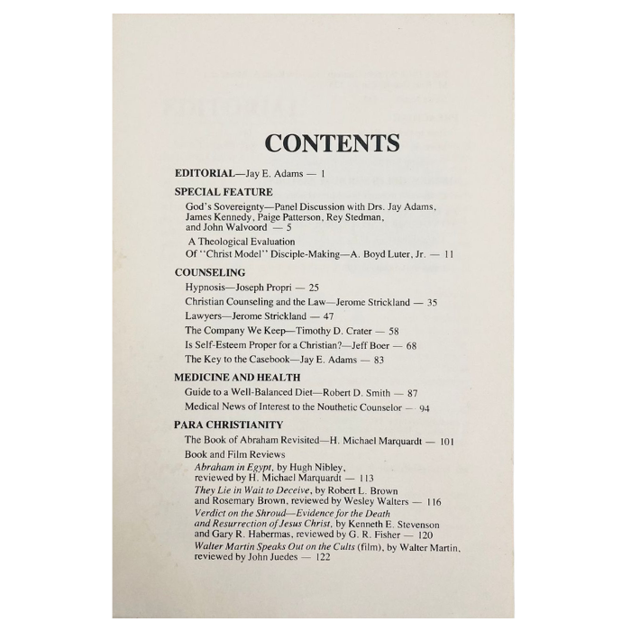 The Journal of Pastoral Practice (1982)