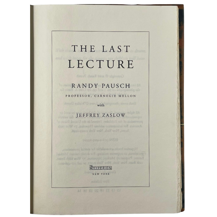 The Last Lecture