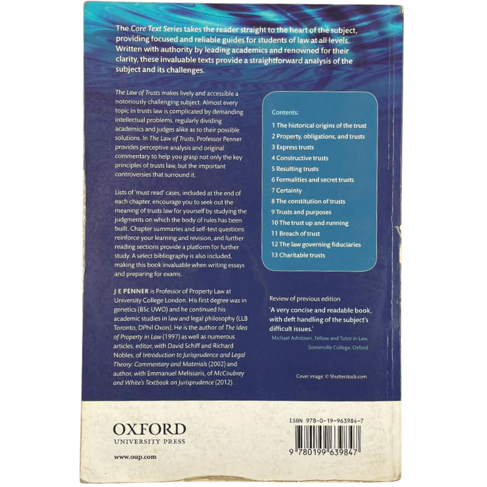 The Law of Trusts (8th Edition)