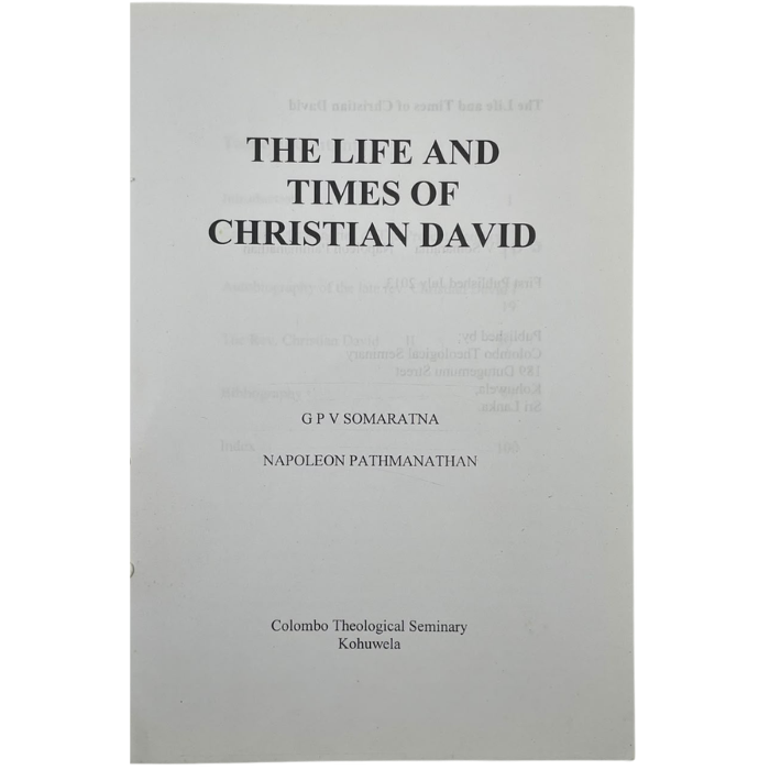 The Life and Times of Christian David