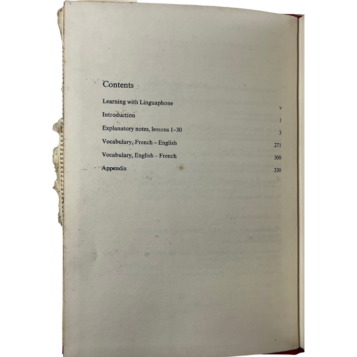 The Linguaphone Institute French Course Handbook