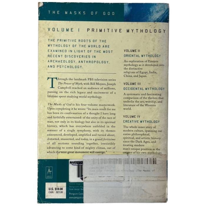 The Masks of God- Primitive Mythology