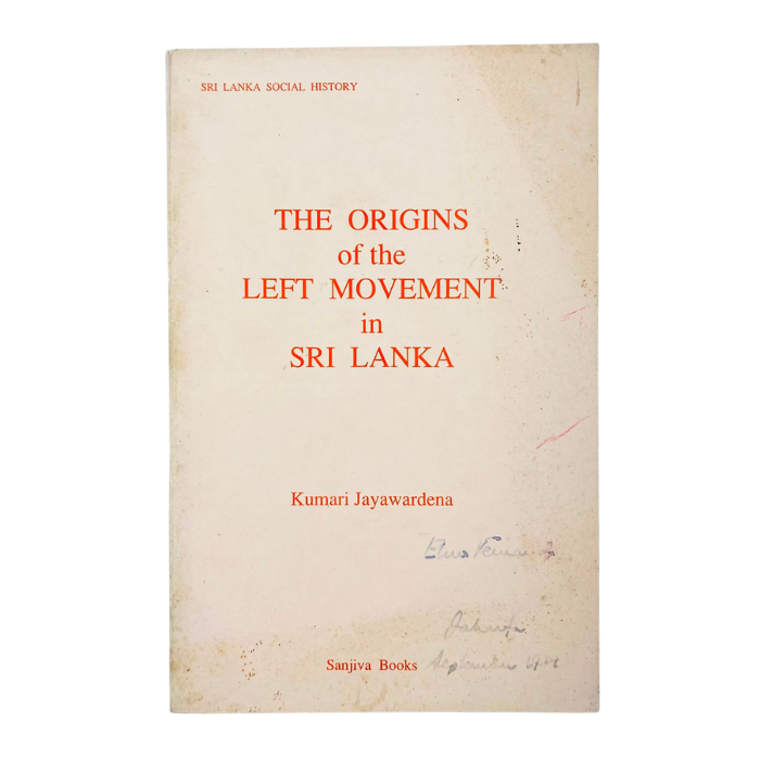 The Origins of the Left Movement in Sri Lanka