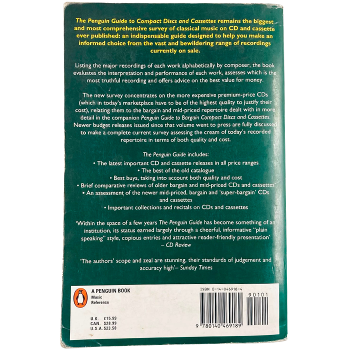 The Penguin Guide to Compact Discs and Cassettes (New Edition)