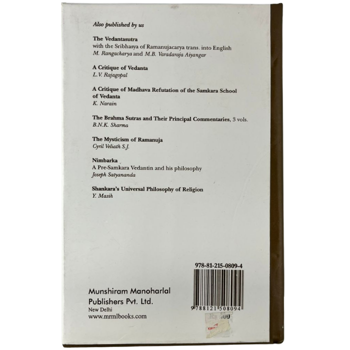 The Philosophy of the Vedāntasūtra