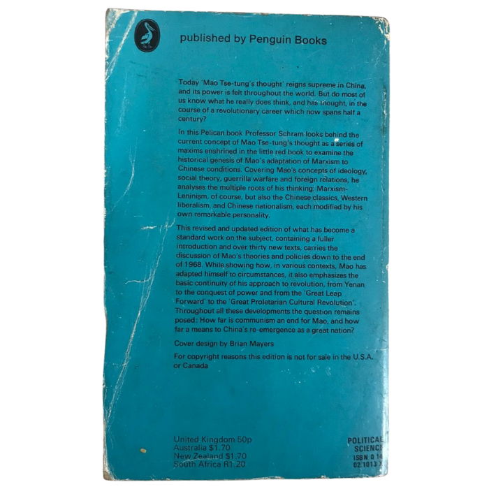 The Political Thought of Mao Tse-Tung