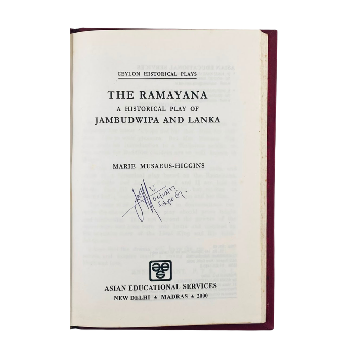 The Ramayana: A Historical Play of Jambudwipa and Lanka