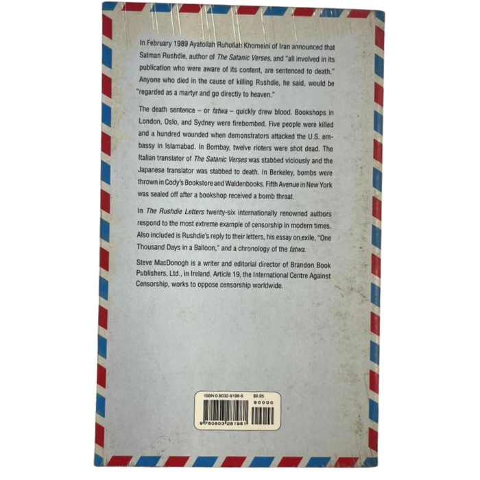 The Rushdie Letters: Freedom to Speak  Freedom to Write