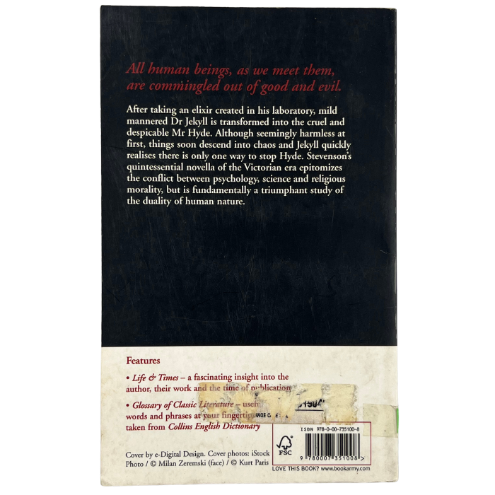 The Strange Case of Dr Jekyll and Mr Hyde