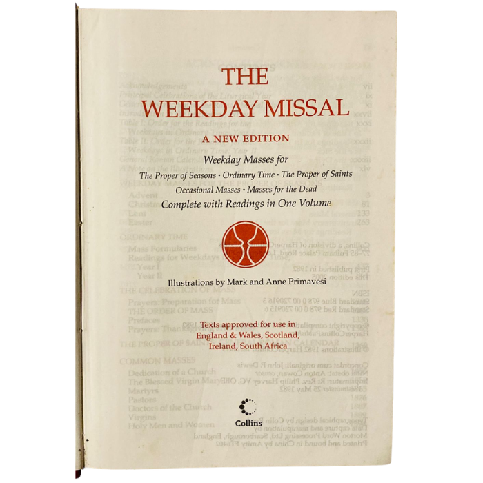 The Weekday Missal: A New Edition