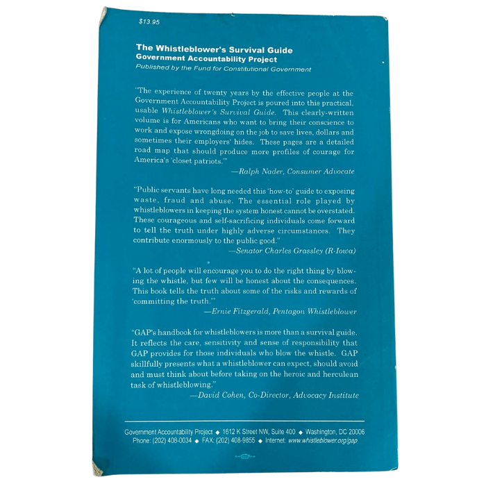 The Whistleblower's Survival Guide: Courage Without Martyrdom