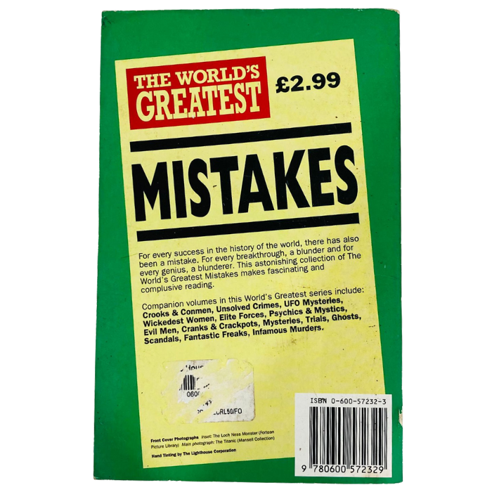 The World's Greatest : Mistakes