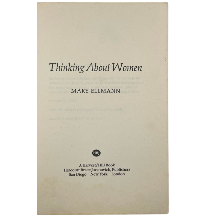 Thinking About Women
