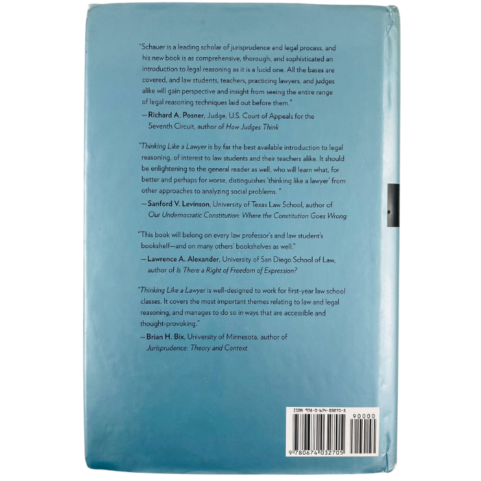 Thinking Like a Lawyer: A New Introduction to Legal Reasoning