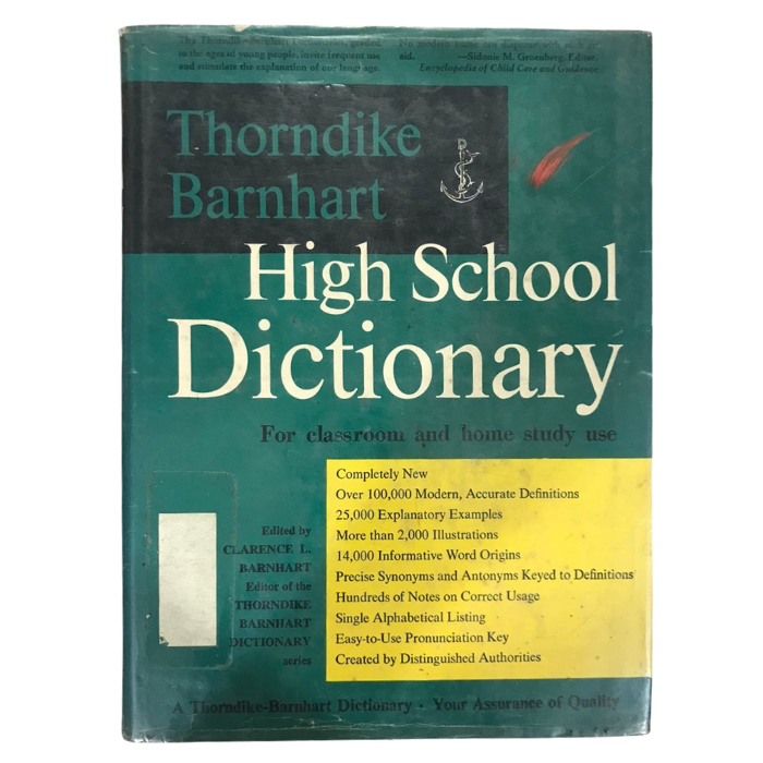 Thorndike Barnhart High School Dictionary