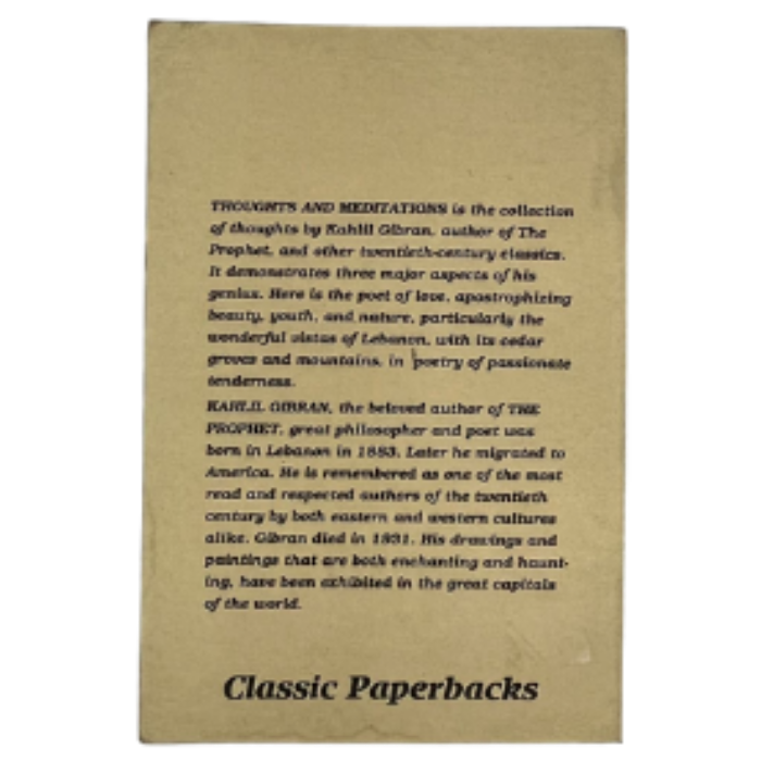 Thoughts and Meditations