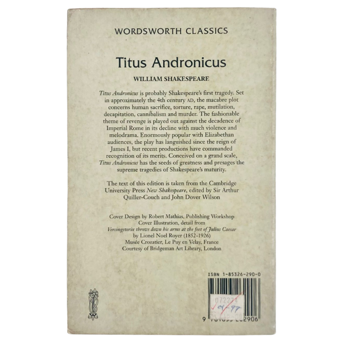 Titus Andronicus (Wordsworth Classics)